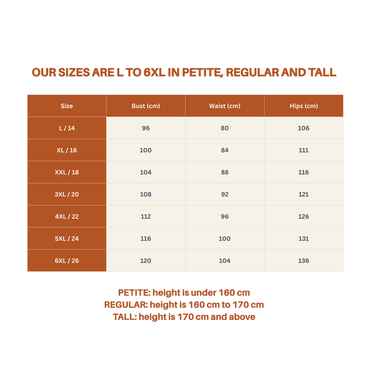 Sizing Chart